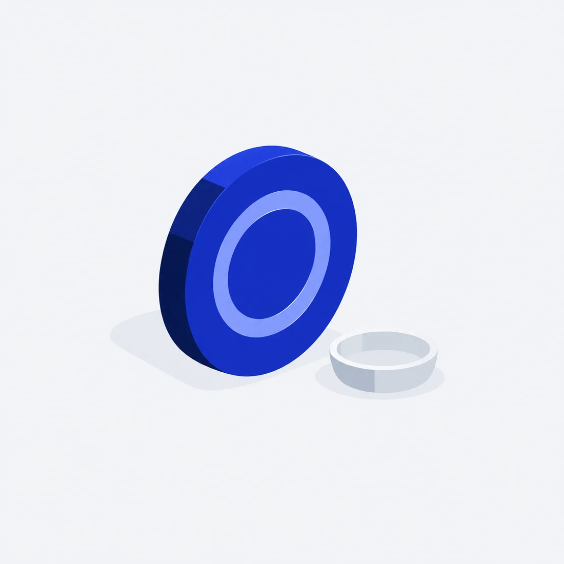 A zero-shaped coin